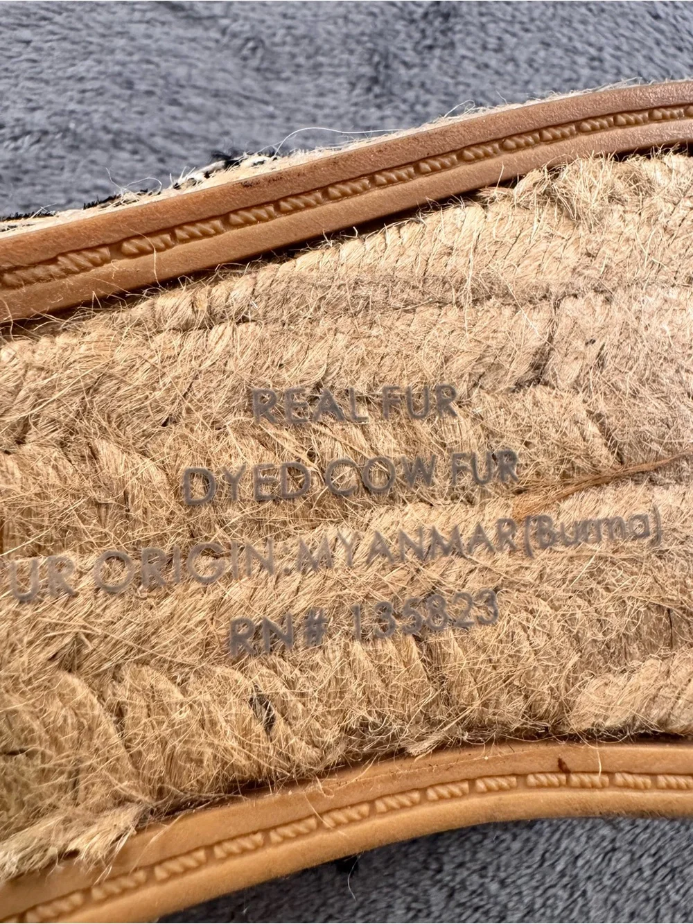 Sam Edelman ‘Lewis’ Calf Hair Zebra Striped Espadrille Slip-Ons